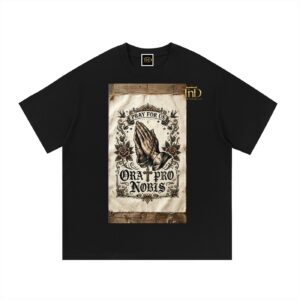 Essential Cotton T-Shirt Dark Prayers LA by TnD