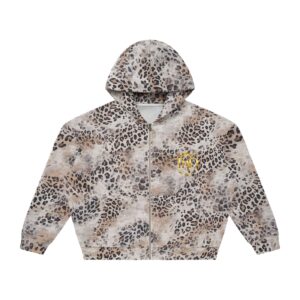 y2k vintage wash leopard hoodie beautiful disaster by toxic n disorderly