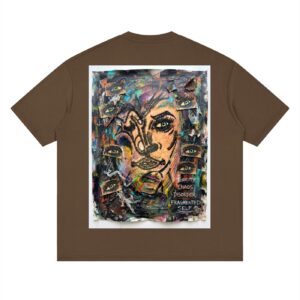 streetwear loose drop shoulder t shirt canvas to skin graffiti by tnd