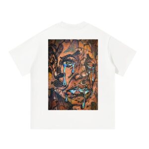 oversized t shirt liquid tears heavyweight streetwear tee | streetwear lux by tnd