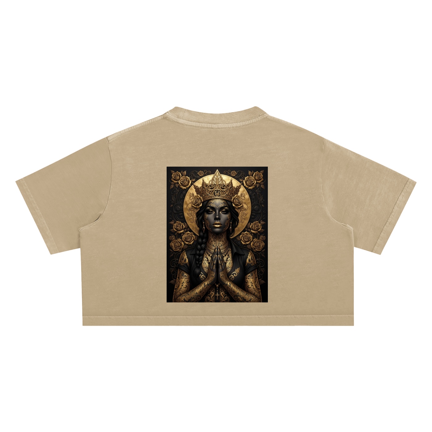 snow washed crop top dark prayers la gold edition by tnd