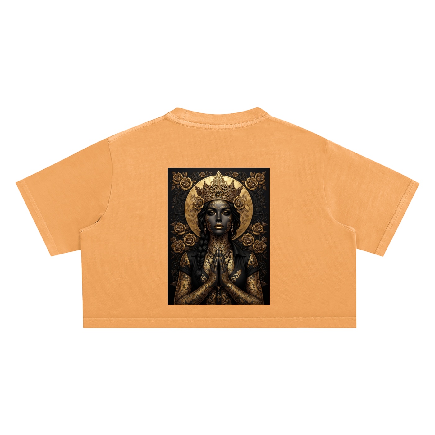 snow washed crop top dark prayers la gold edition by tnd
