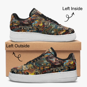 low top microfiber pu leather sports sneakers toxic n disorderly