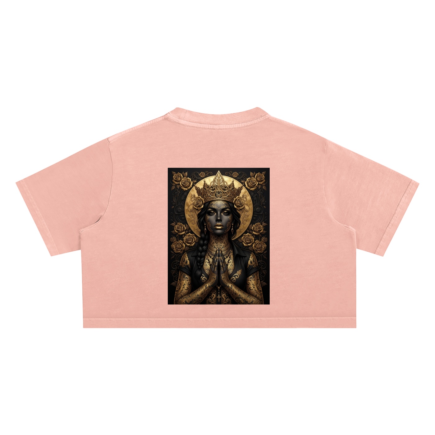 snow washed crop top dark prayers la gold edition by tnd